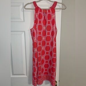 Cabana Life Pink Geometric Midi Dress